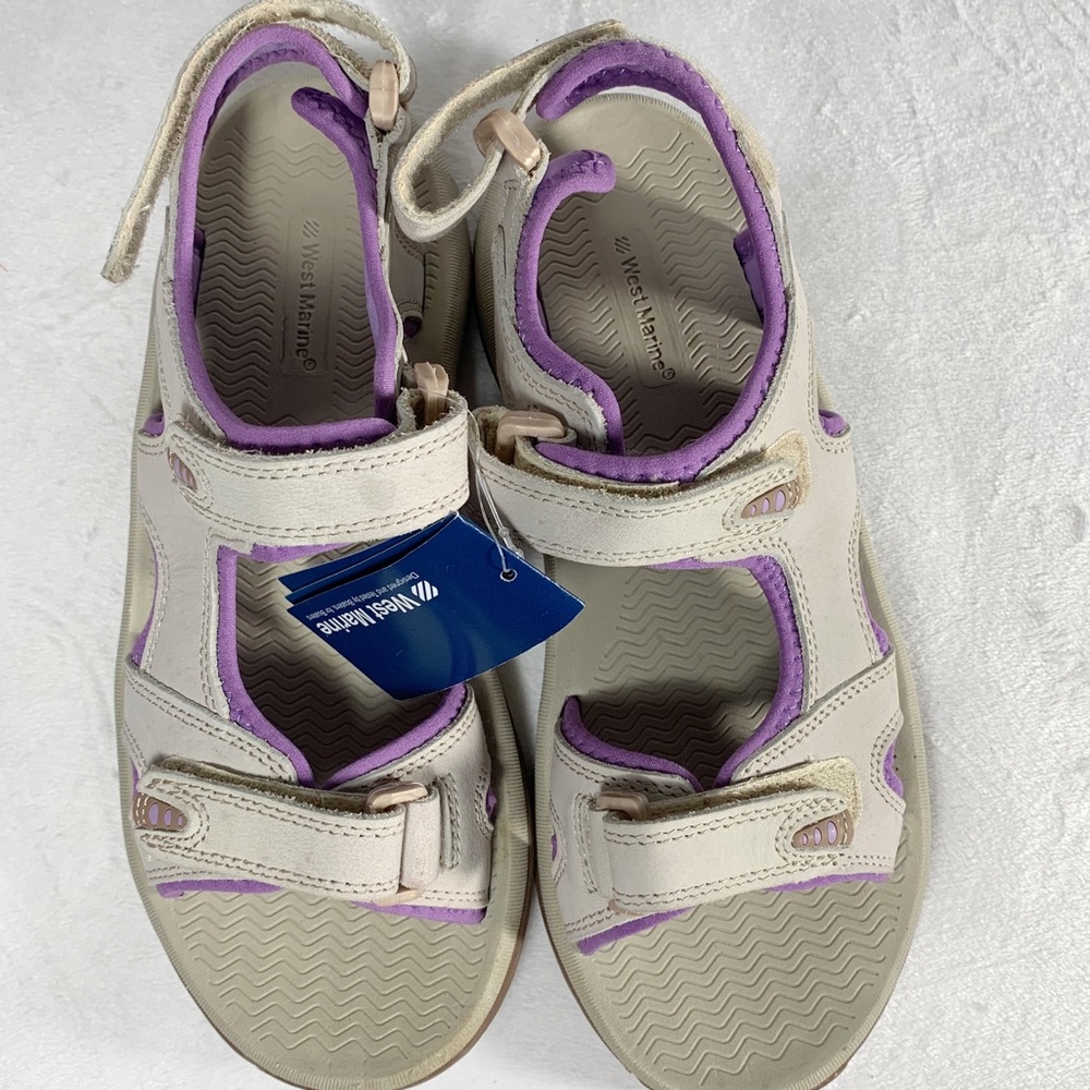 NWT West Marine Performance Leather sandals